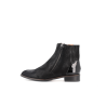 bottine noire en cuir